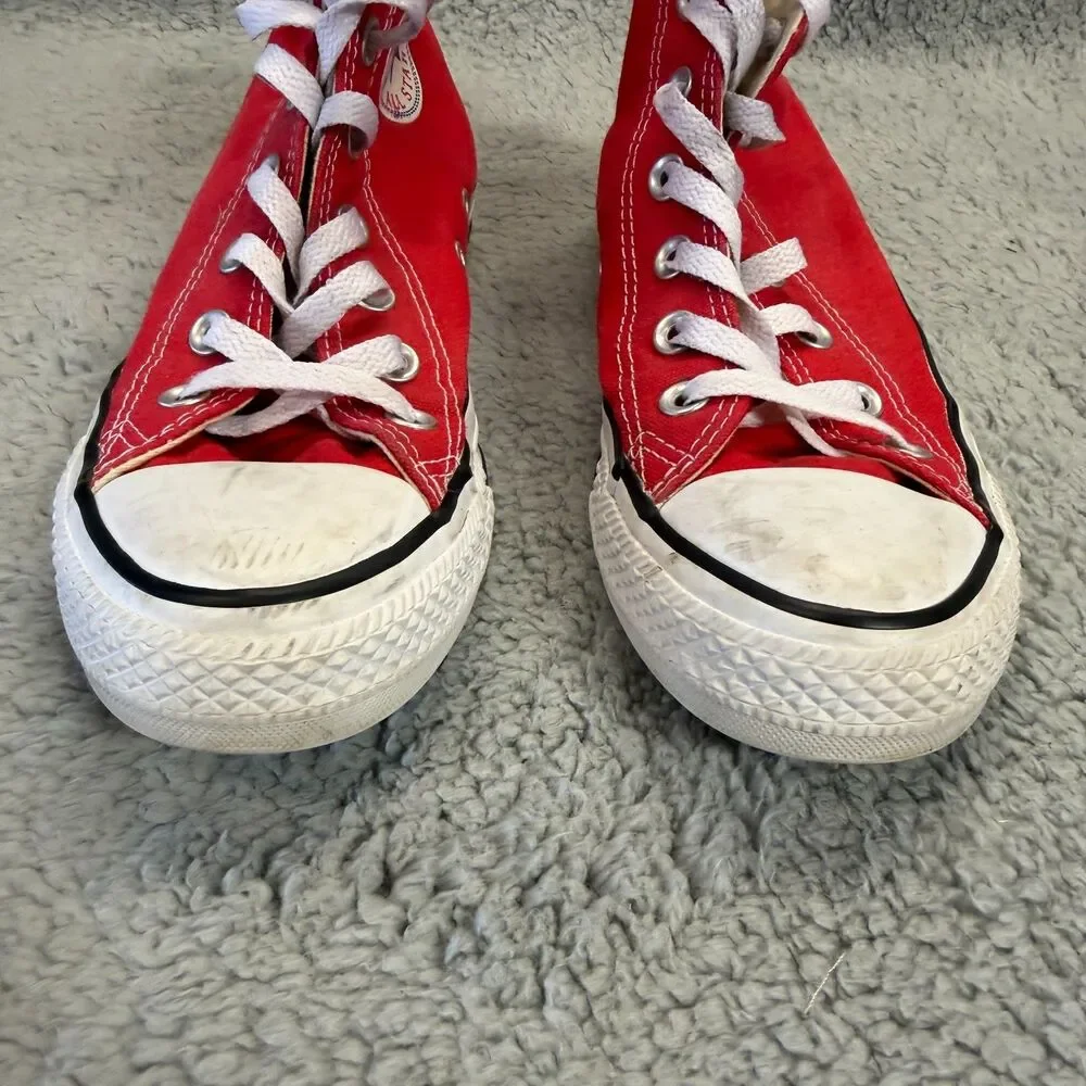 CONVERSE CHUCK TAYLOR High Top Mens 5 Womens 7 All Star Red Streetwear Skate